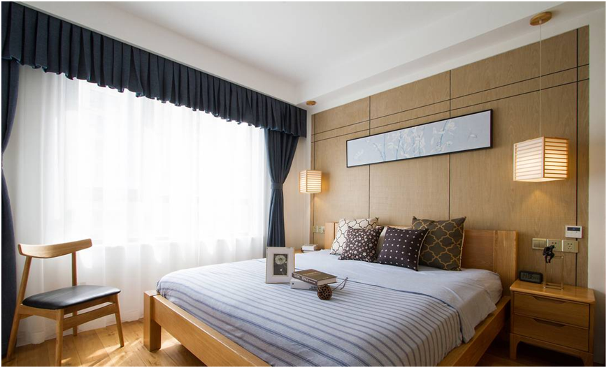 105㎡ 日式风,客厅不留一堵白墙,原来这么治愈又舒适