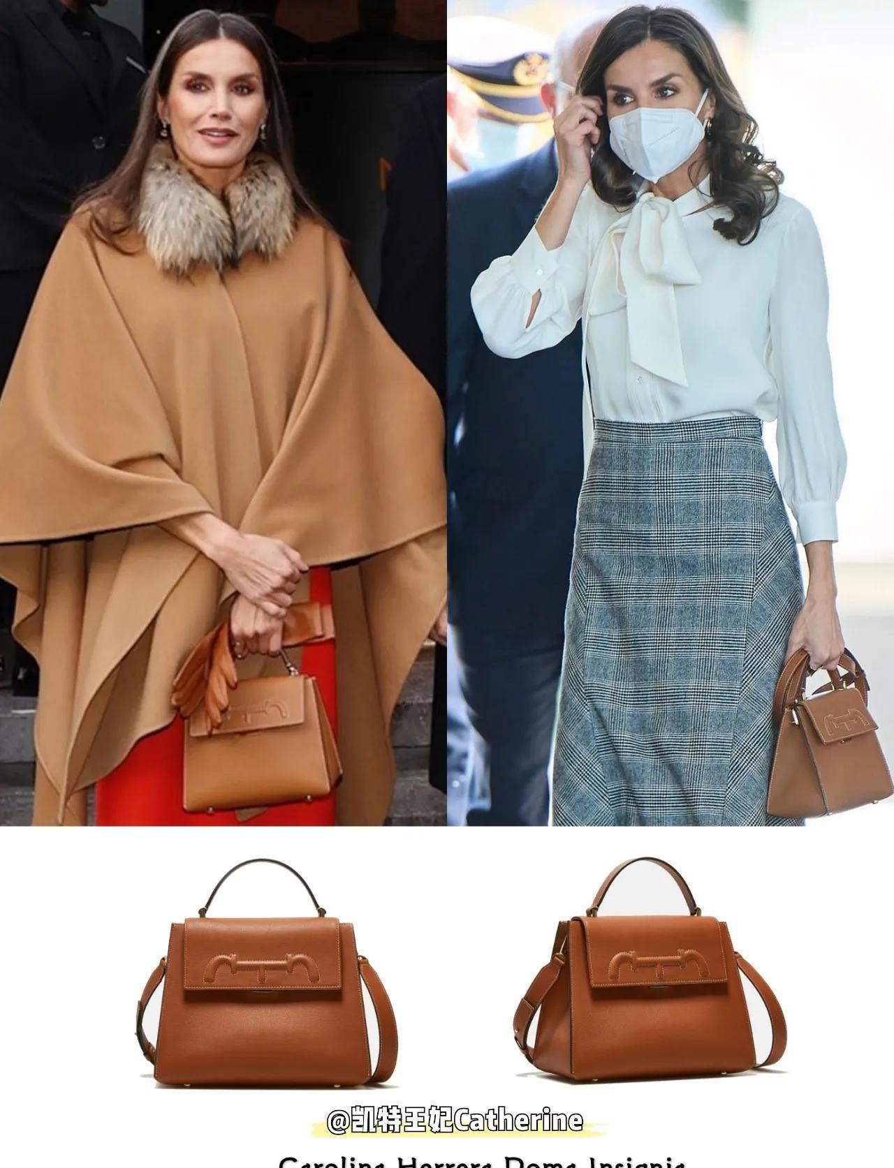 手提包|莱后的好品味不只在衣品上,还在选包上,既职业又时尚还优雅