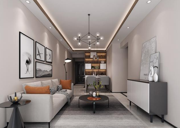 现代简约风格、北欧风格、轻奢风格、简欧风格设计方案效果图。