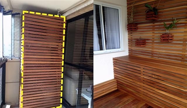 如今才想到，装修剩的格栅板至少有6种装法，开放式阳台不怕晒了