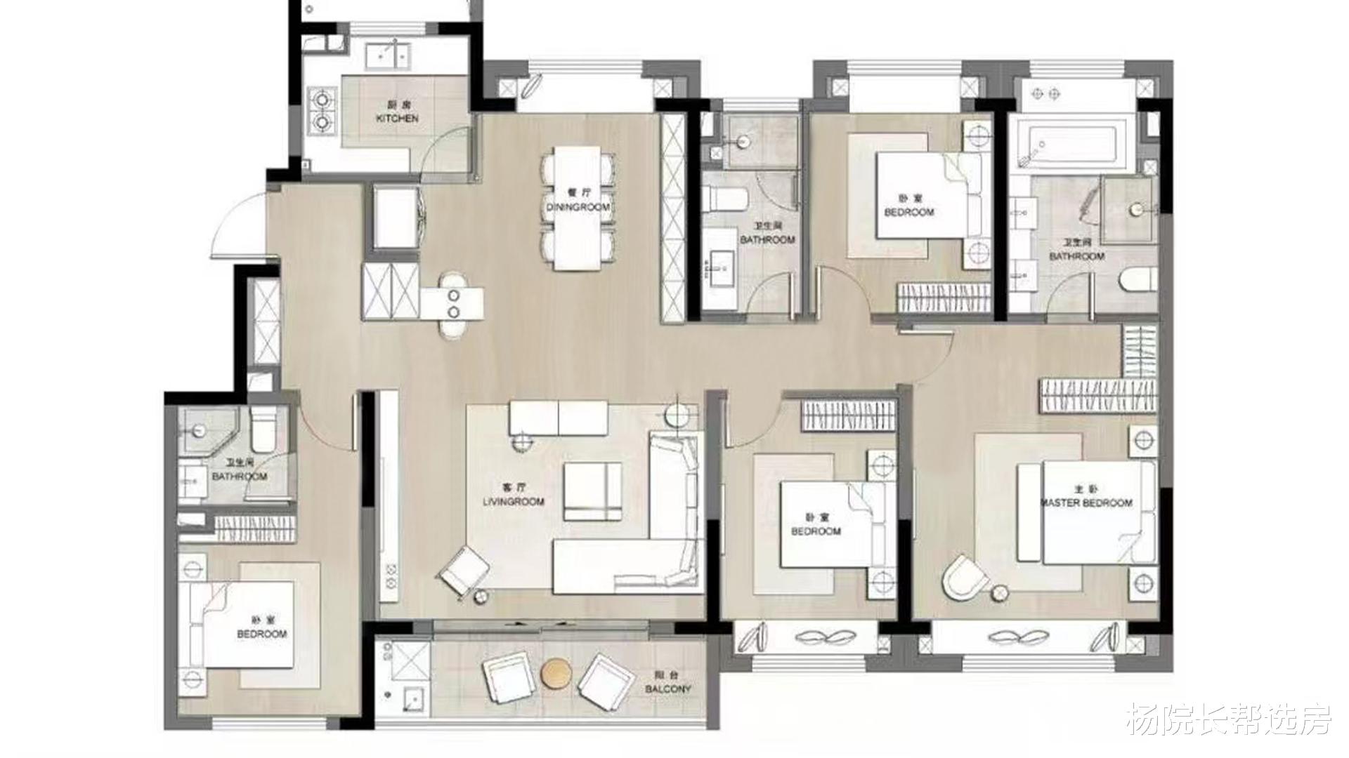 相信我,这款建面高达218㎡的大平层,你们肯定会喜欢的