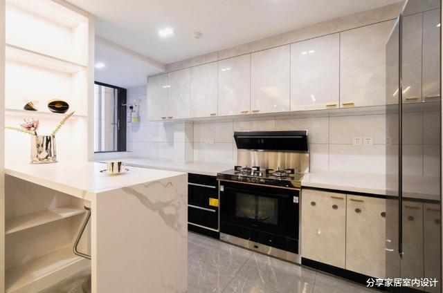 118平四房,装修轻奢风格原来那么漂亮,跟样本房没什么区别!