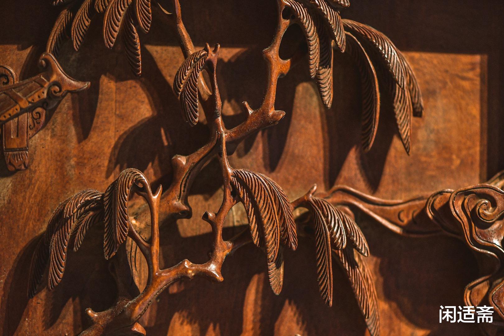 冰种翡翠|古典雅致，黄杨木衣锦还乡图，文房台屏