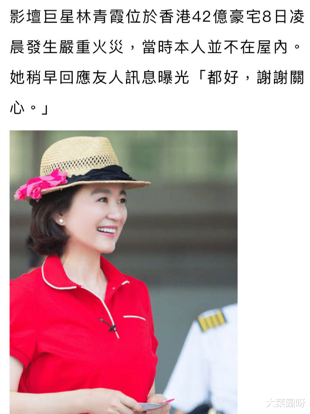 68岁林青霞9亿豪宅火灾后续！20多位佣人被救，本尊出面回应损失