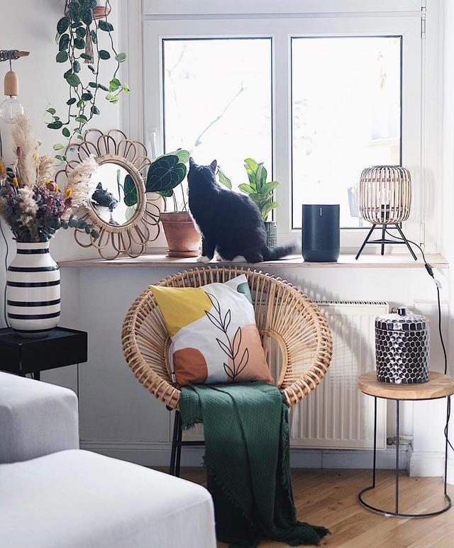 每个房间皆宜家，铁艺+藤竹自然元素装出现代田园，值得照搬回家