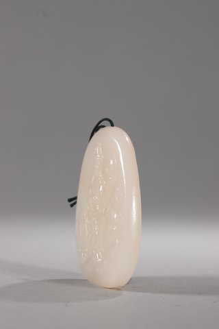 |回流-和田玉“骑象观音”原石挂件