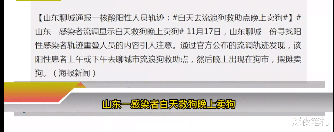 白天救助站救狗,晚上狗市卖狗!山东聊城一阳性患者流调引发关注