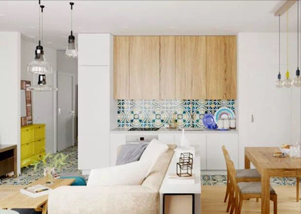 小而美的空间清新淡雅,原木家居真舒适