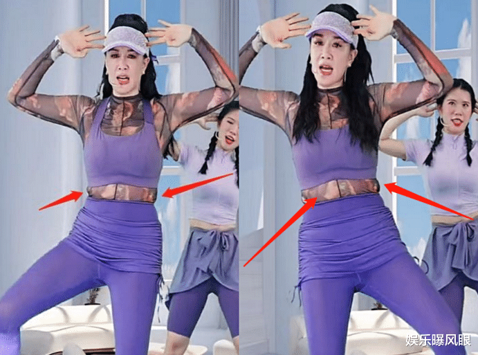 刘畊宏|51岁钟丽缇效仿刘畊宏跳操，自称能练出马甲线，却被发现腰间赘肉