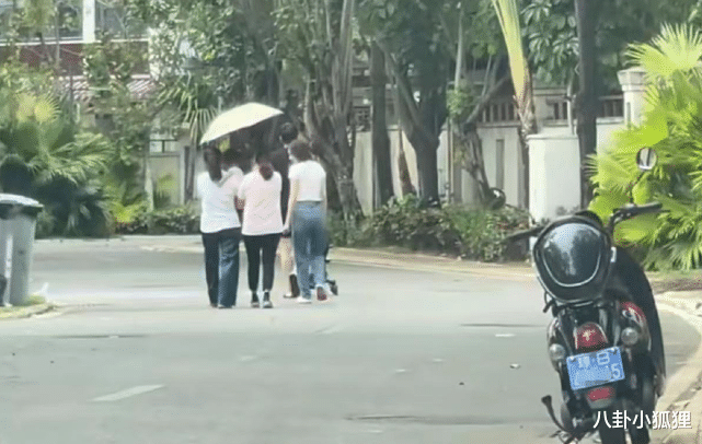 唐艺昕|张若昀唐艺昕一家三口同游三亚，1岁多女儿扎小辫头发浓密超可爱