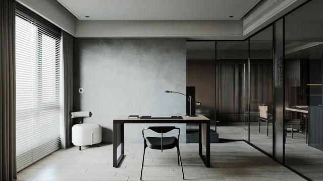 110㎡极简，木质感+水泥灰，营造低调简约的美