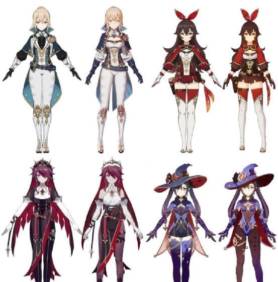 国服 众口难调，原神测试服闲替服装发布，新造型褒贬不一