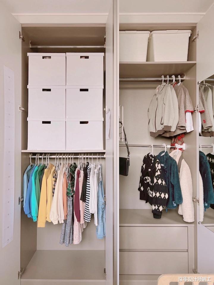 128㎡带三室两厅两卫,白+原木色调厨房,自带一股烟火气儿