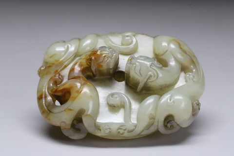 和田玉籽料|和田玉籽料“螭龙玉珮”