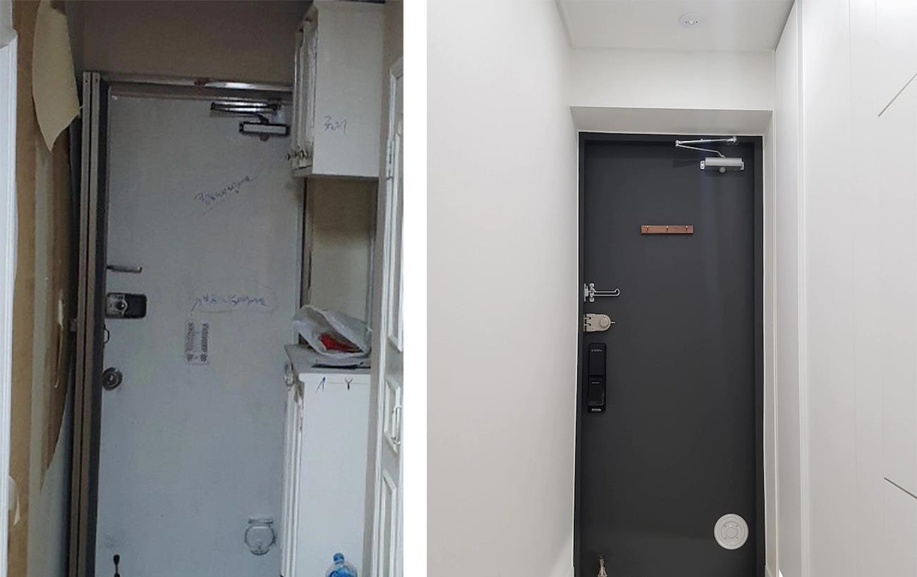 60㎡小家一人居：一进门就是厨房，衣柜直接放在客厅！白白净净