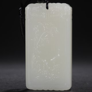 |清代-和田玉“独占鳌头”挂牌