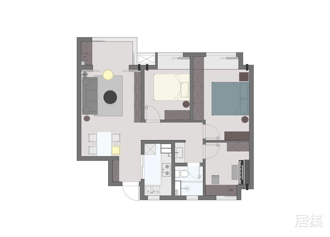 古板老干部风变身时尚现代风，实现空间升级，满足夫妻的一切要求