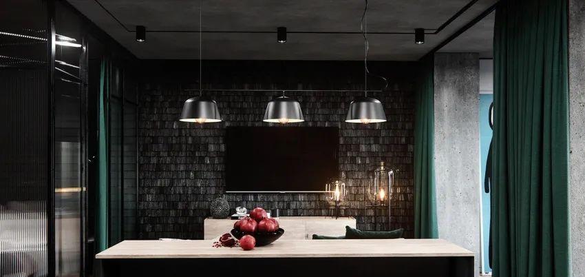 45㎡大开间的逆袭,森系与工业风的碰撞,这颜值炸了!