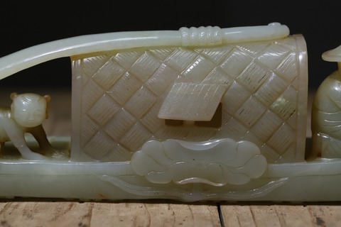 翡翠|舊藏和田玉“舟船”