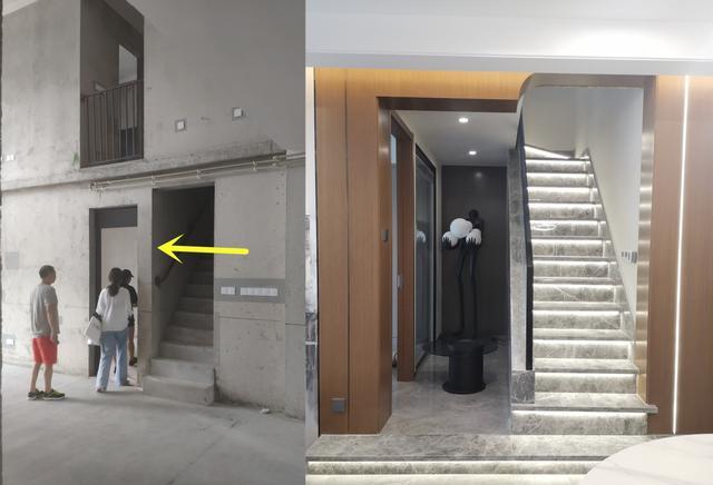 拆护栏墙,跃层楼梯爆改后,对比量房图,实用+颜值好看2倍不止