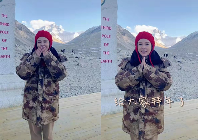 朱迅|朱迅录制春晚泪流满面！鼻子通红不停擦泪，双手合十对镜头飞吻