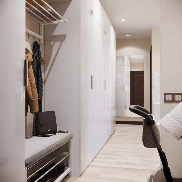 实木装修设计的温馨小两居,装修设计效果非常自然,实用性超强