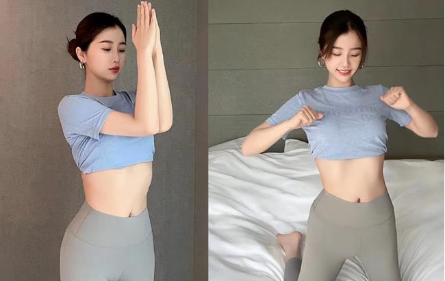 虞书欣|虞书欣晒运动美照，故意露肚皮秀窈窕身材，拍照动作被指不单纯