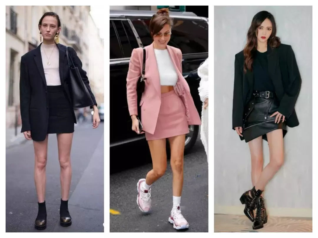 西装|夏天穿西装花样多！不仅打造干练职场范，还是微胖女孩的显瘦必备