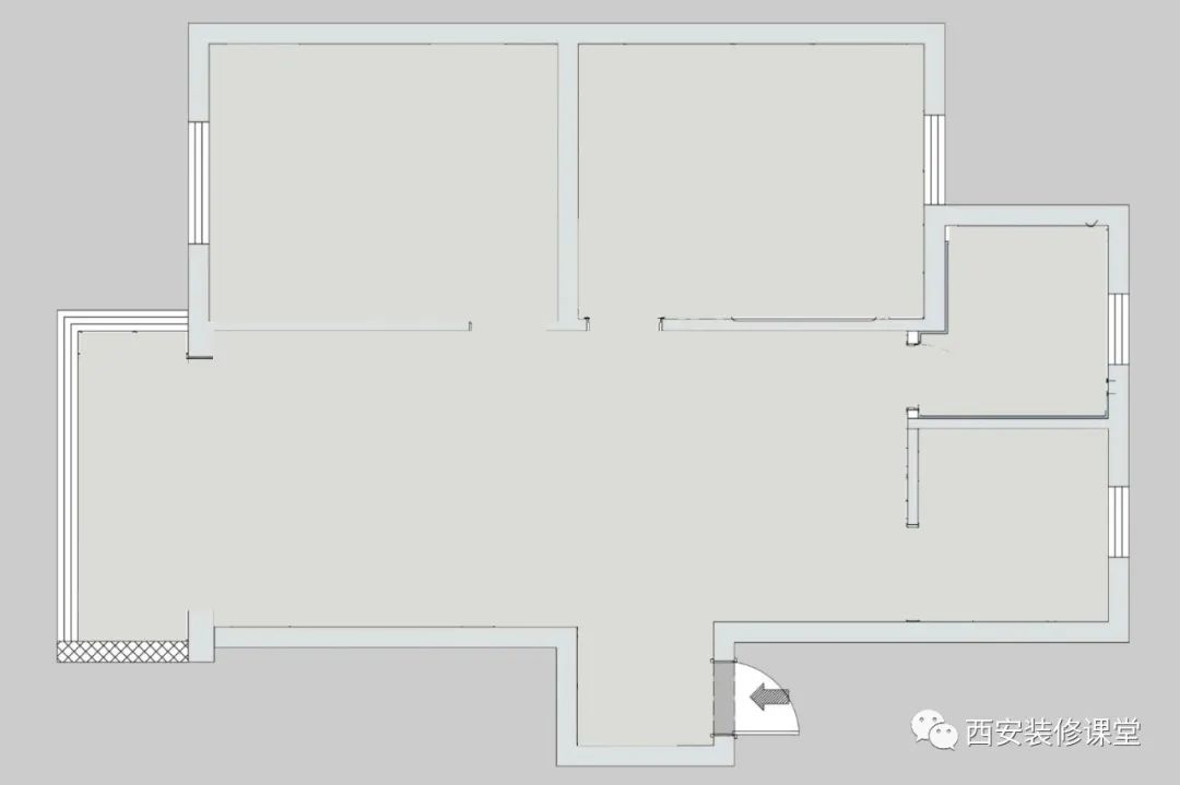 95㎡老房改造婚房,原木简约家