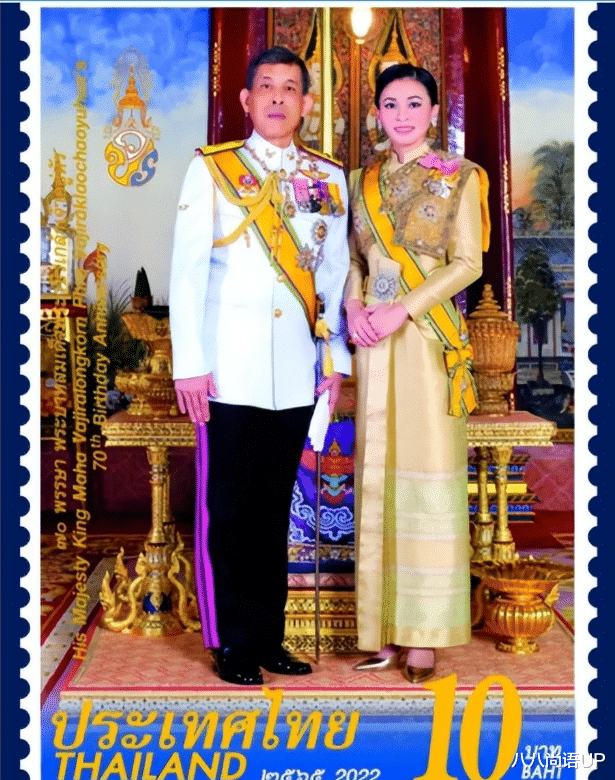 泰国国王即将迎来70岁大寿!王室发布邮票预热,新照穿正装真威威