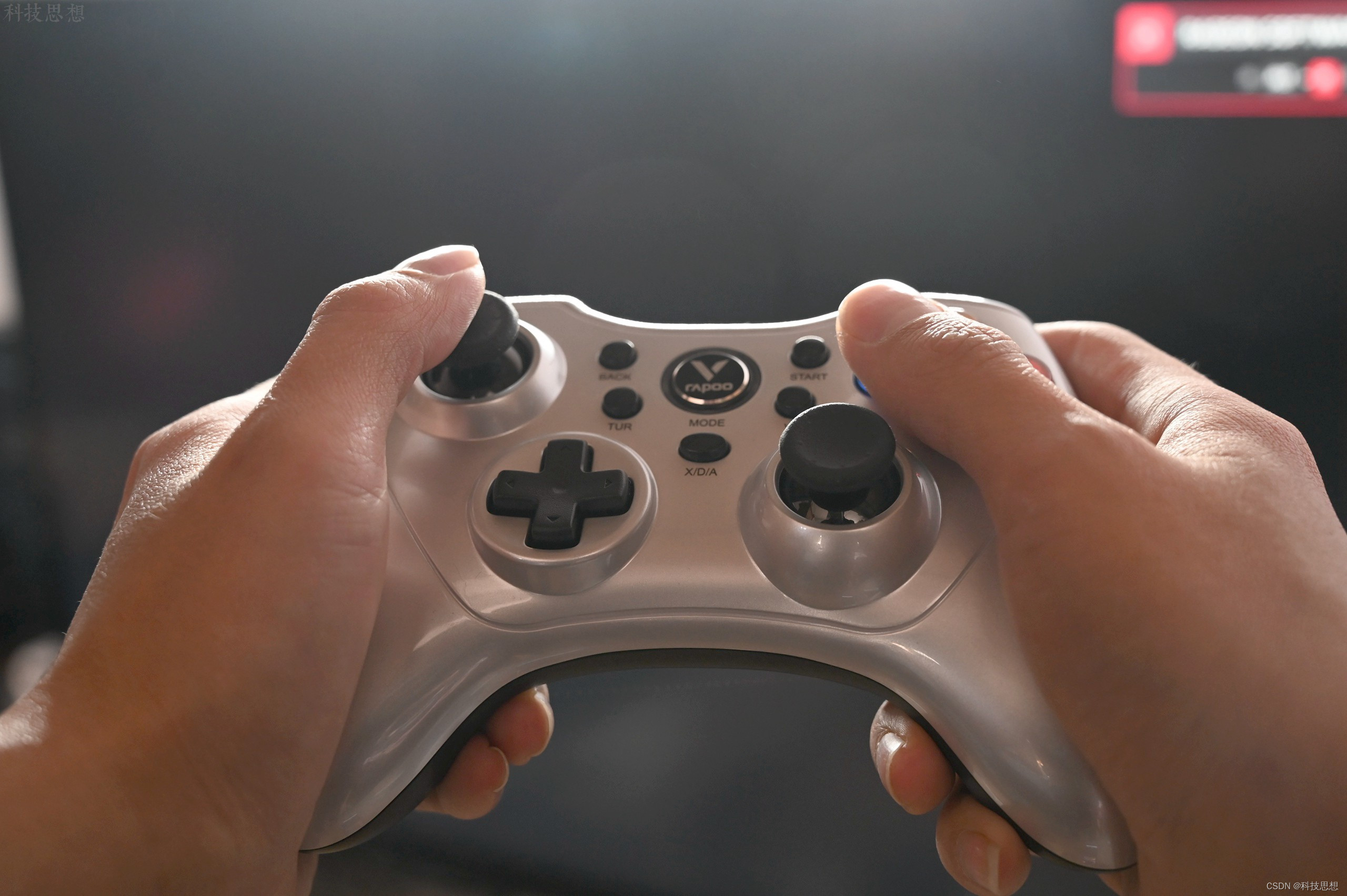 兼容出色的双模振动手柄，手感细腻设计好看，雷柏V600S上手