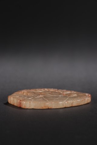 |清-和田玉童子骑鱼挂件