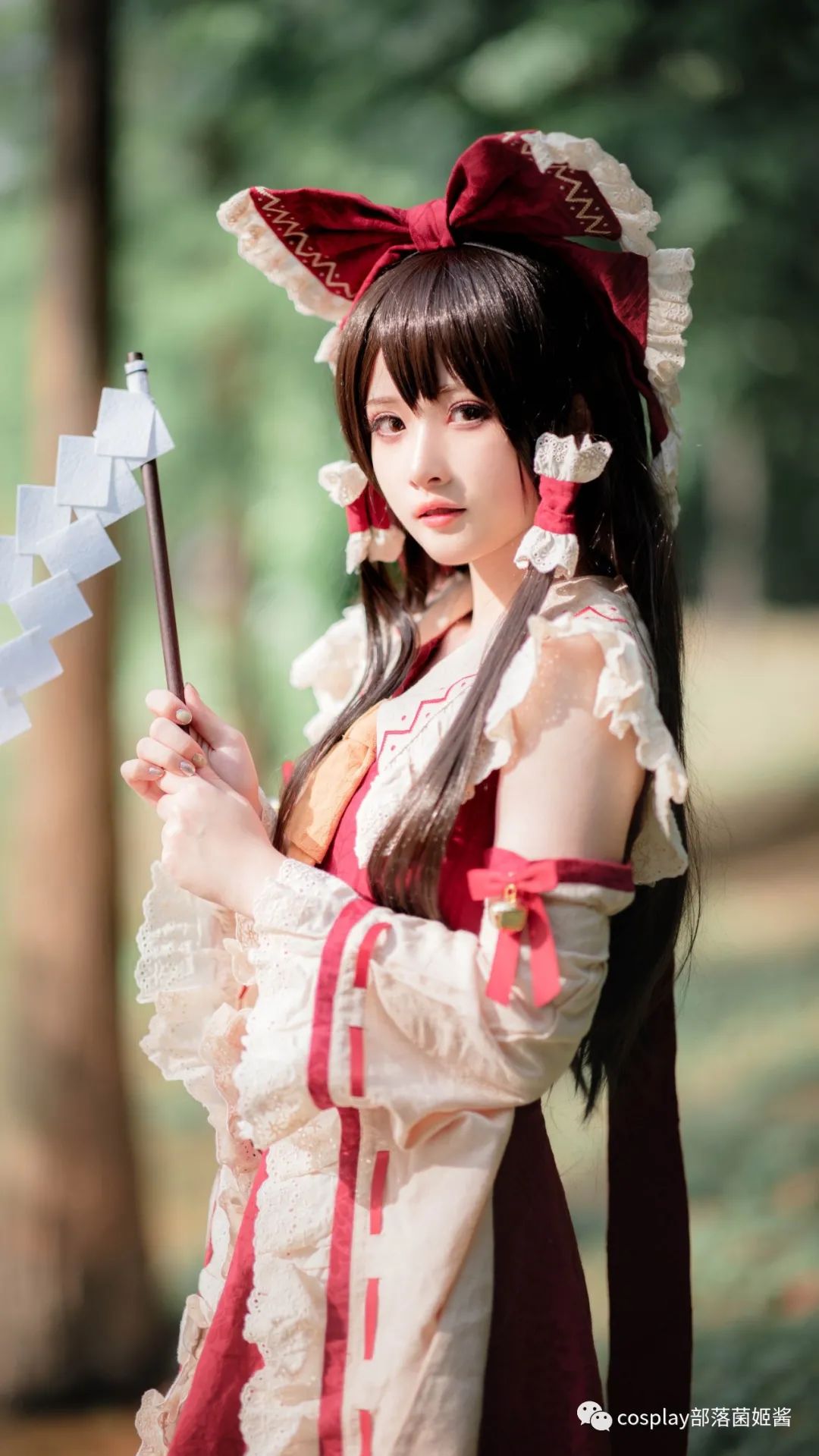 东方project|cos：东方project博丽灵梦cos正片@屿鱼