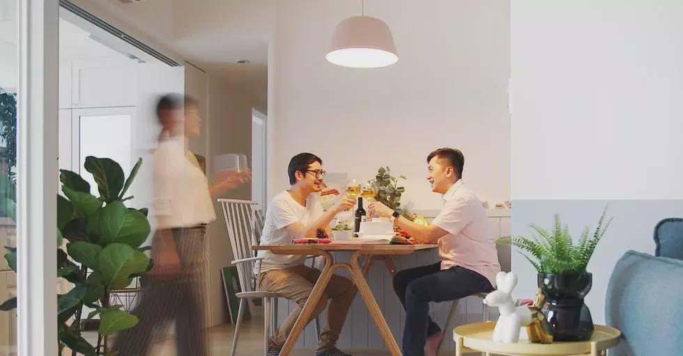 为照顾孩子，82㎡老房改出3室2厅，打造出最适合中国人开放式厨房