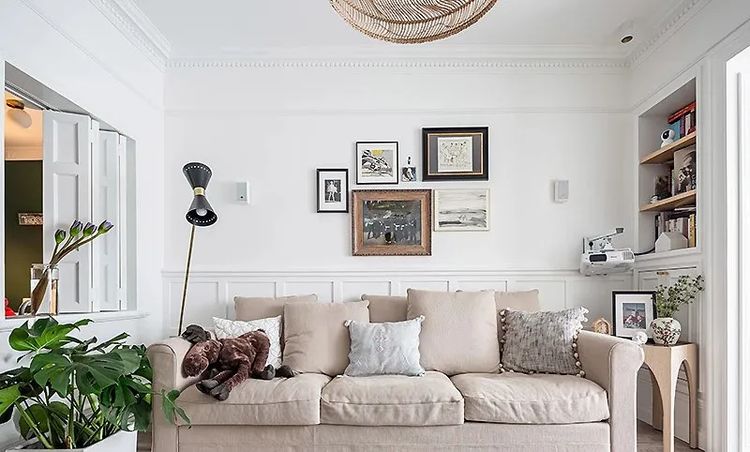 81平欧式两室,打通餐厨改为三分区,中厨、餐厅、水吧区都有了