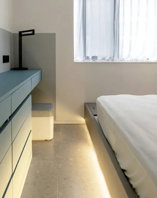 旧房改造的小家天空蓝搭配太温馨了