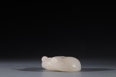 |晚清 和田玉 蝉形 把件