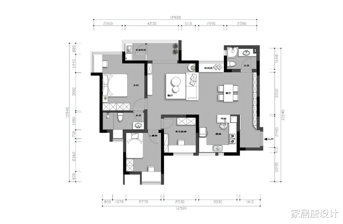 85平的独居室,素雅设计为主更显轻松,满足女主的需求