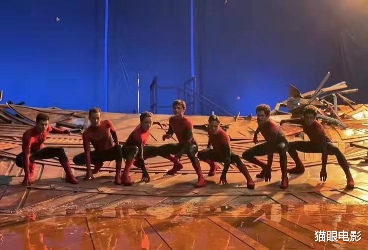 蜘蛛侠|三代蜘蛛侠和替身们合影曝光,七虫同框好震撼,网友:欧美盘丝洞