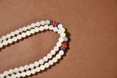 和田玉籽料|和田玉籽料108颗念珠