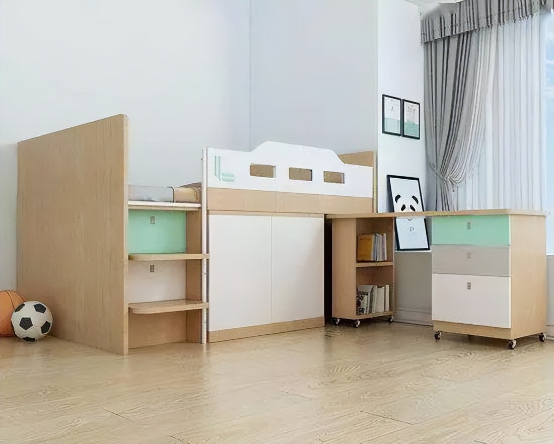 卧室空间小？别担心！只需把床抬高一米，比传统榻榻米实用多了！