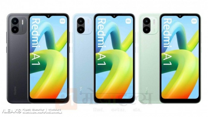 未公布的印度造Redmi A1新机规格与渲染图泄露 还有一张上手照片