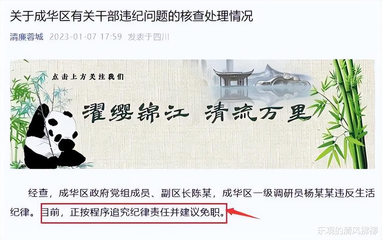 成华区女副区长调查报告新鲜出炉!