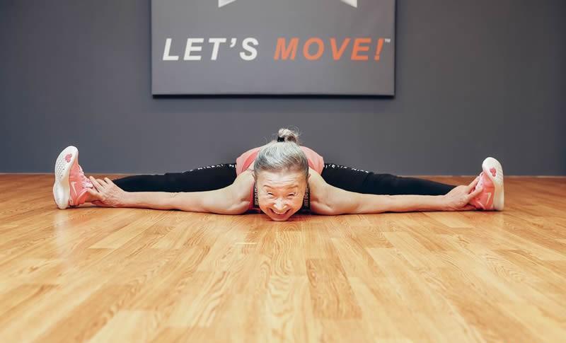 短裤 因丈夫一句“你胖了”,90岁的日本奶奶练出一身肌肉,还成了教练