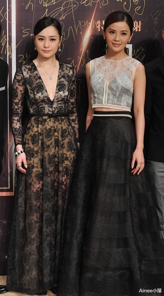 阿Sa|钟欣潼蔡卓妍同框看得出年龄差别，都穿蕾丝效果不同，保养挺重要