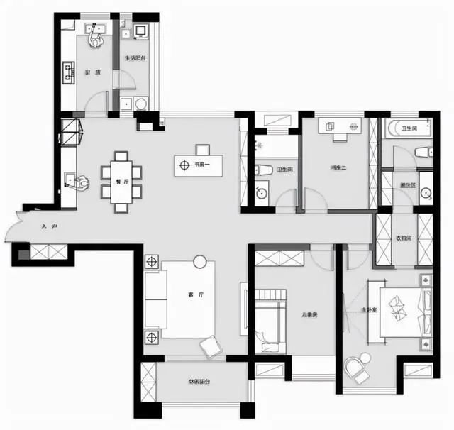 韩国发现一户人家，家具的设计，那叫一个高级，拍给大家看看