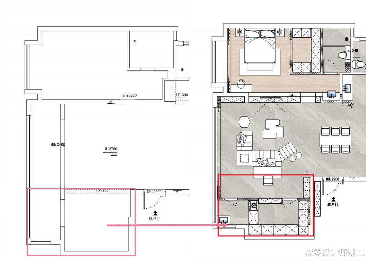 看了那么多装修,还是这个136㎡让人印象深刻,大横厅装出3功能区