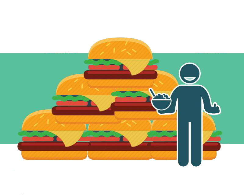 饮食 天天吃沙拉和鸡胸肉?偶尔吃一天放纵餐,会出现什么样的变化?