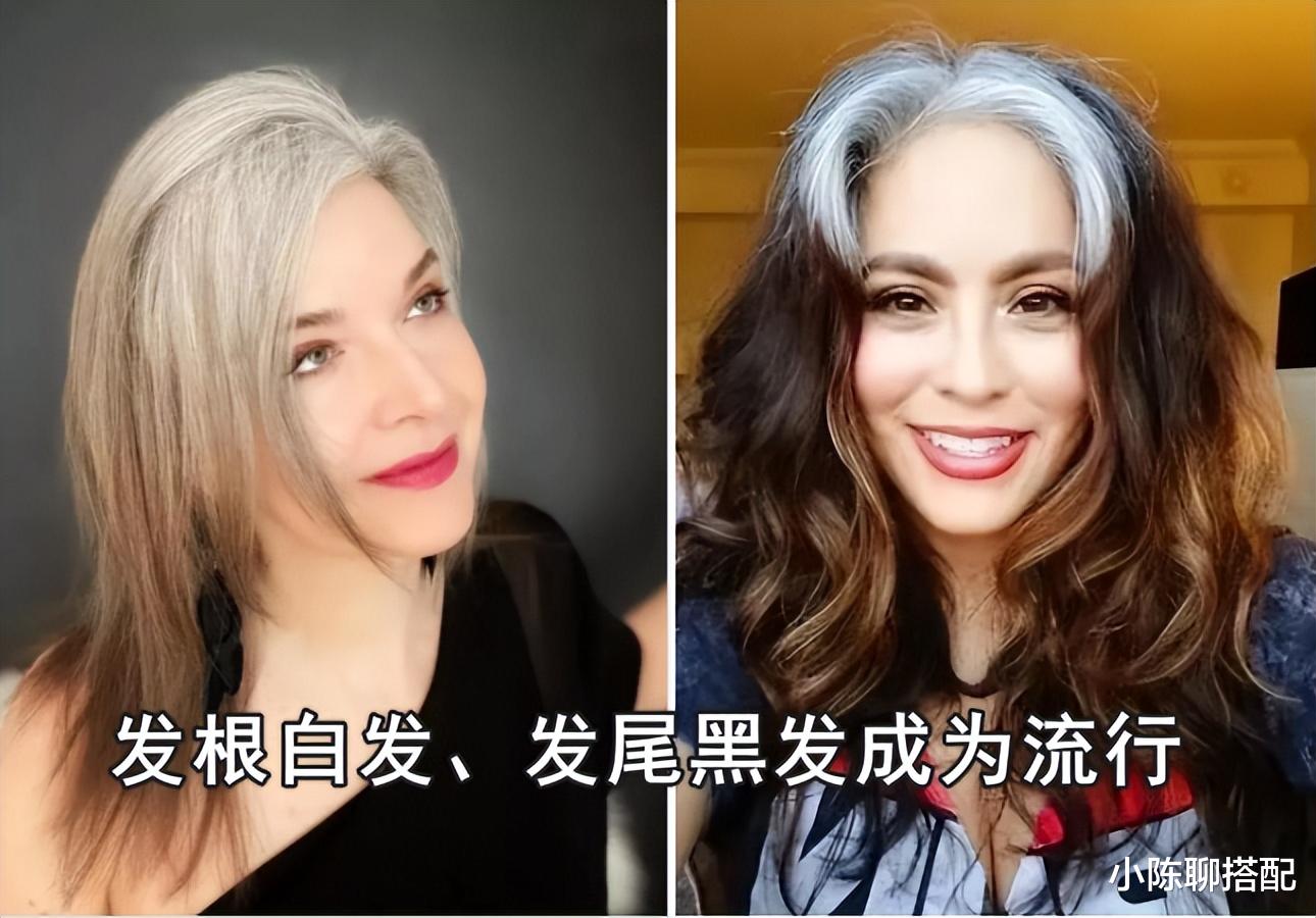 发型 60+的女人，今年流行白发“不染”，这几款白发造型，时髦又洋气