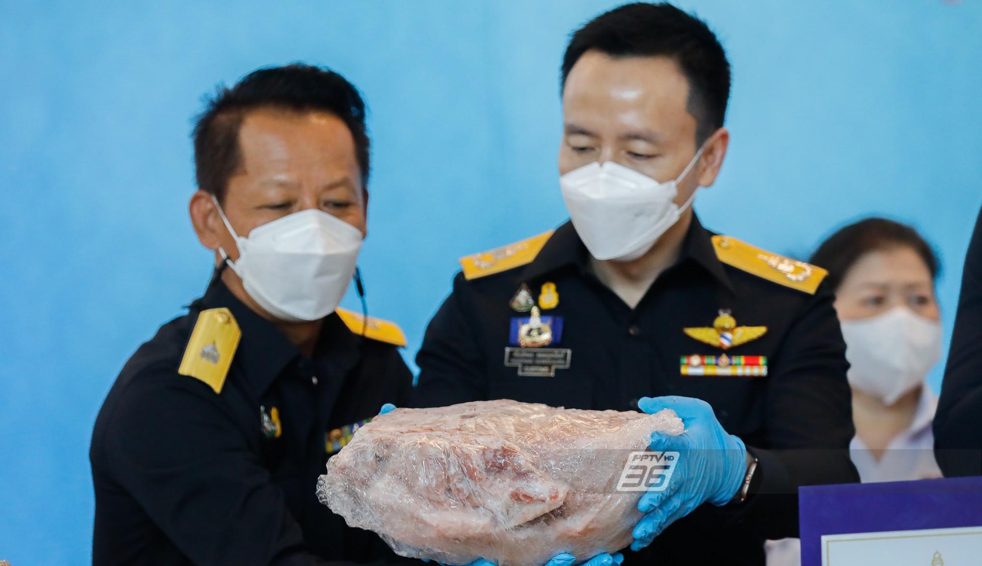 泰国海关缴获逾3万斤走私猪肉